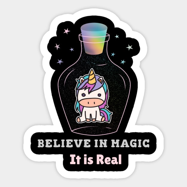 Believe in Magic It is Real Sticker by BigtoFitmum27